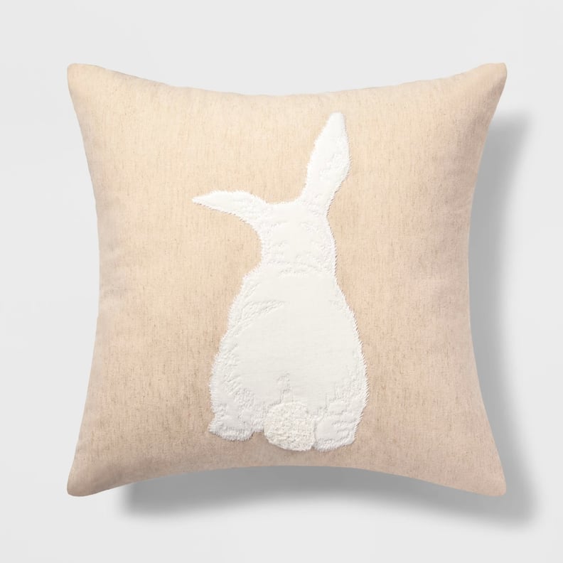 Bunny Square Throw Pillow