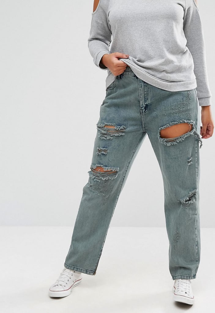 Greyghost Women's Pull-on Boyfriend Jeans, Baggy Cross Over