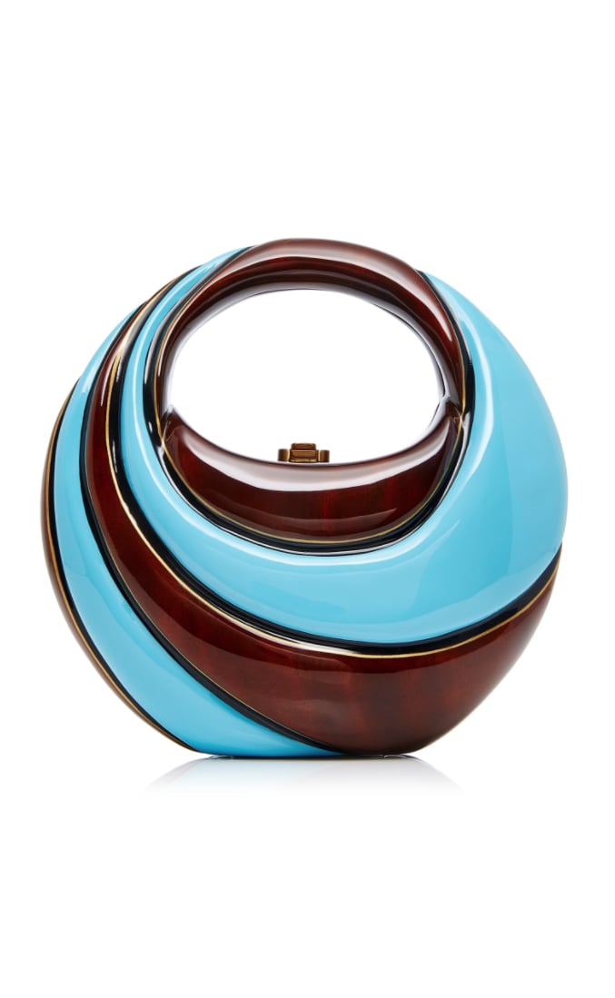 Rocio Coco Blue Swirl Top Handle