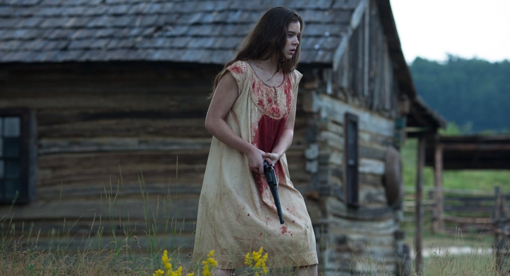 Steinfeld is bloodied up in the showdown.
