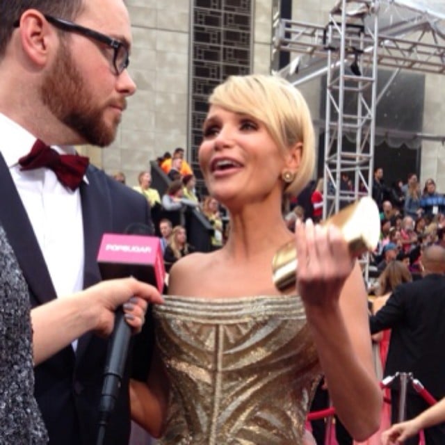 Kristin Chenoweth got animated ahead of the big show.