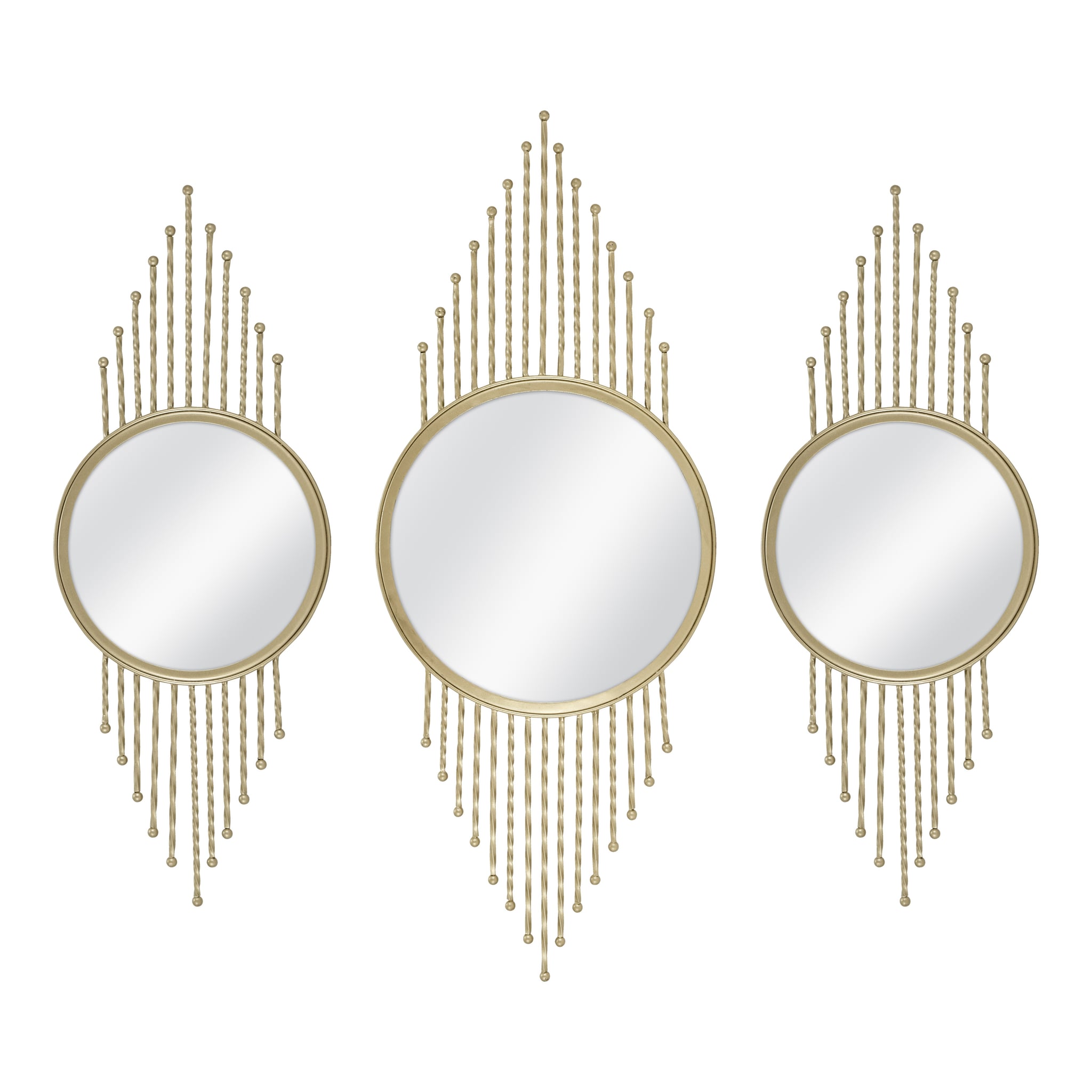 Better Homes And Gardens Gold 3 Pc Metal Mirror Trio You Ll Fool