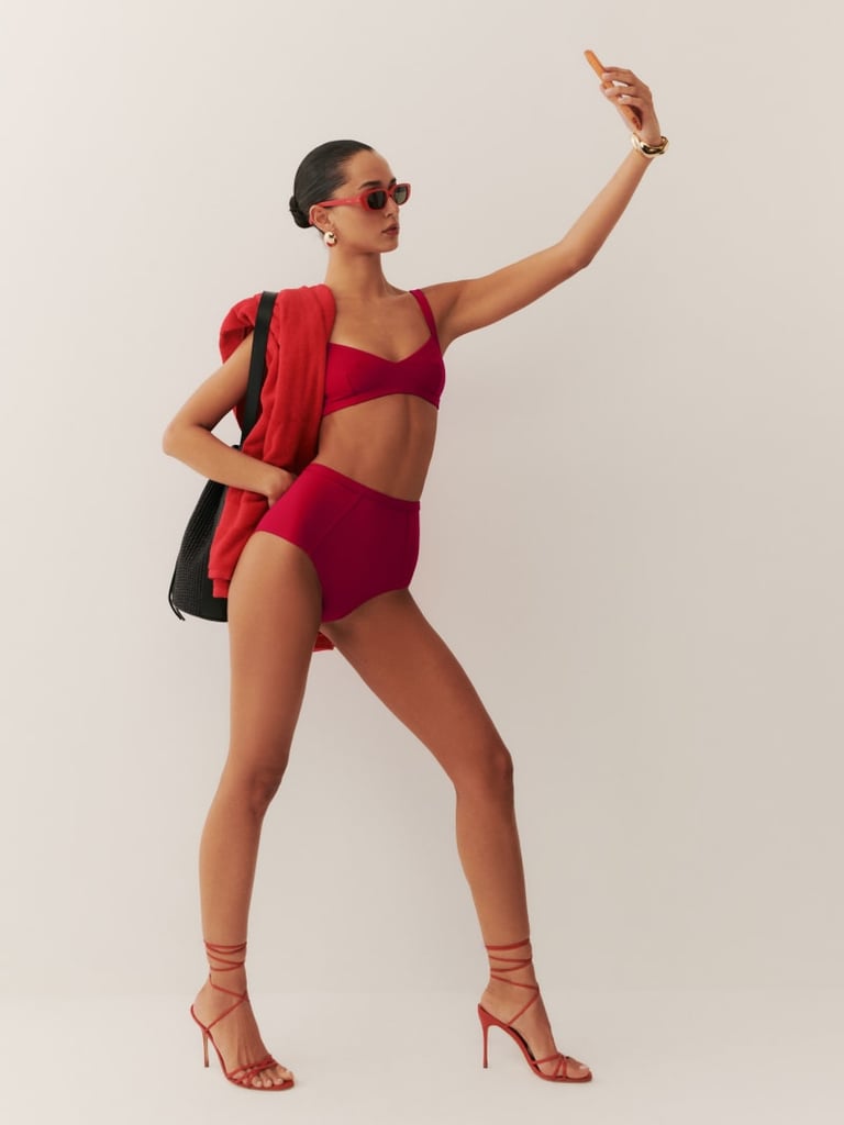 Reformation Azure Bikini Bottom