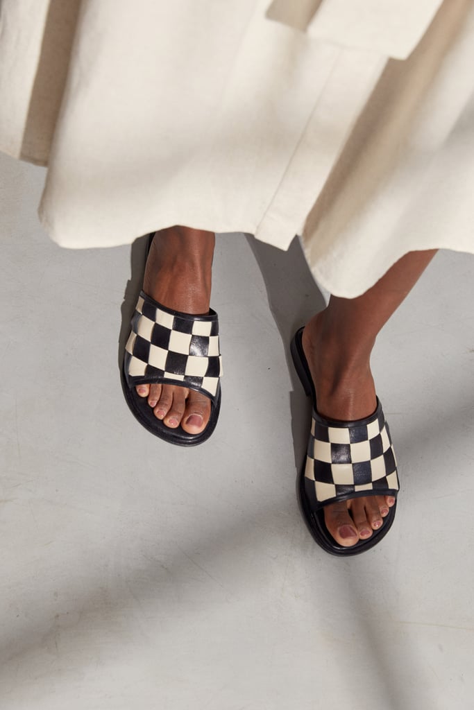 A Checkered Style: Zouxou Quinta Woven Slides