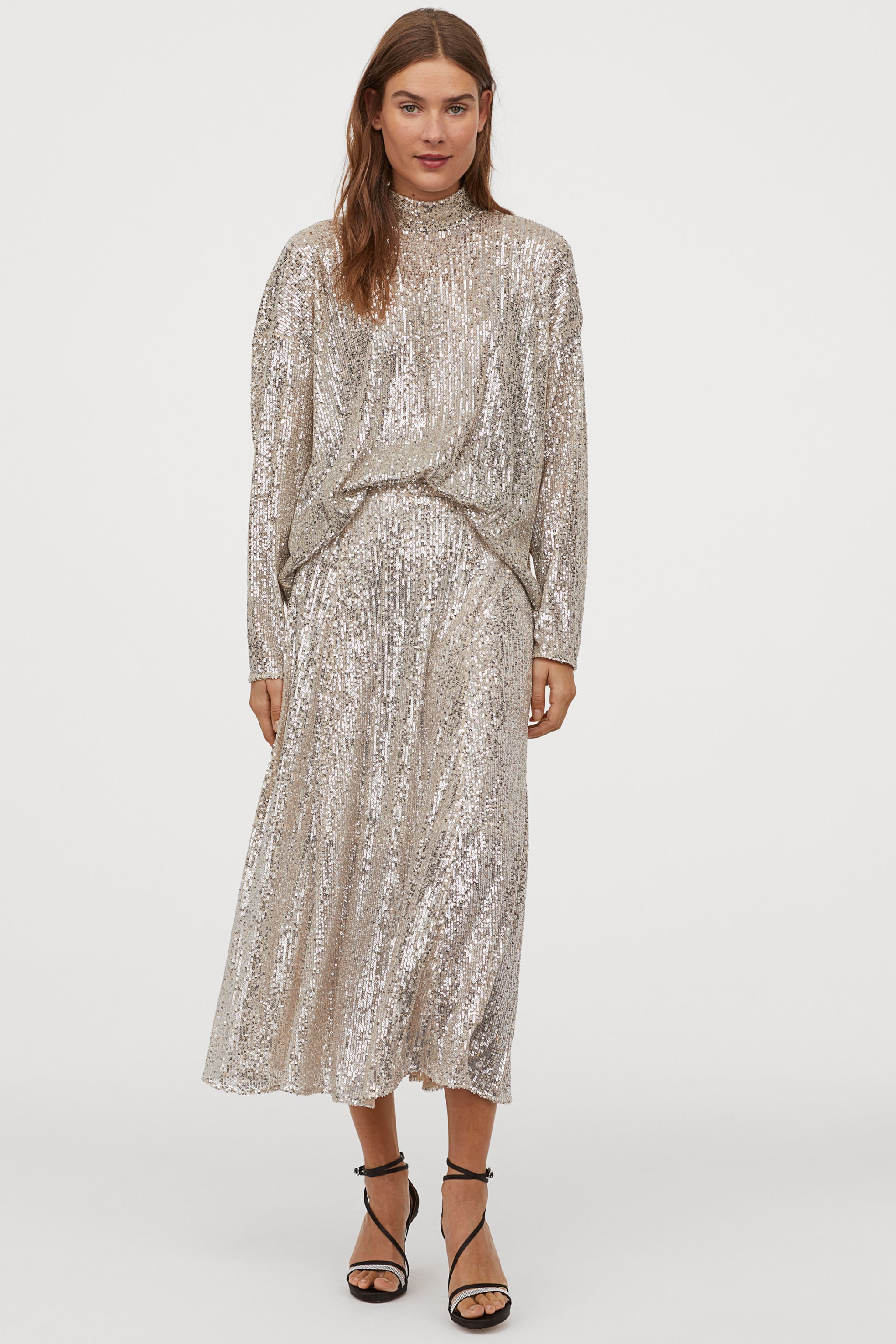 Sequin skirt uk h&m clearance