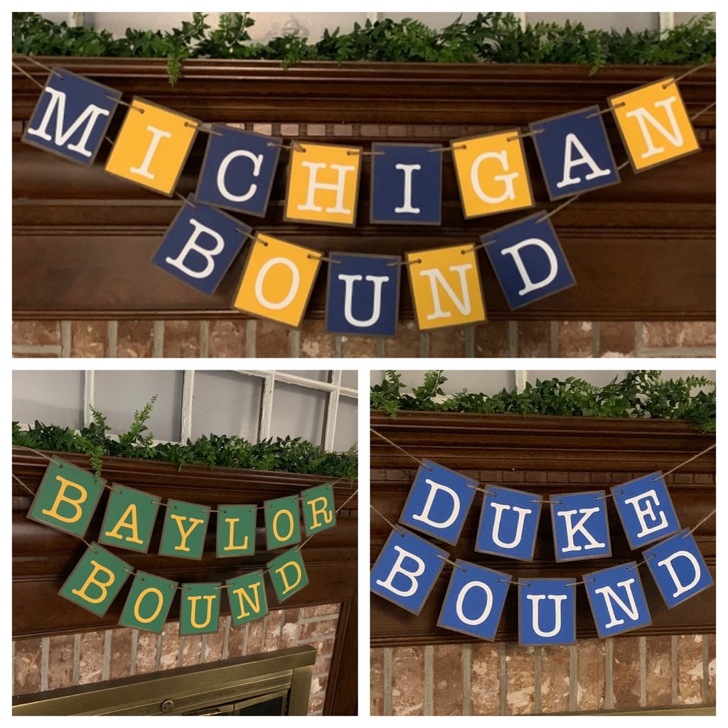 Graduation Custom College Bound Banner