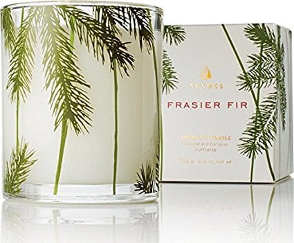 An elegant candle, the Thymes Frasier Fir ($28) is aromatic and makes you feel Christmas all Winter long.