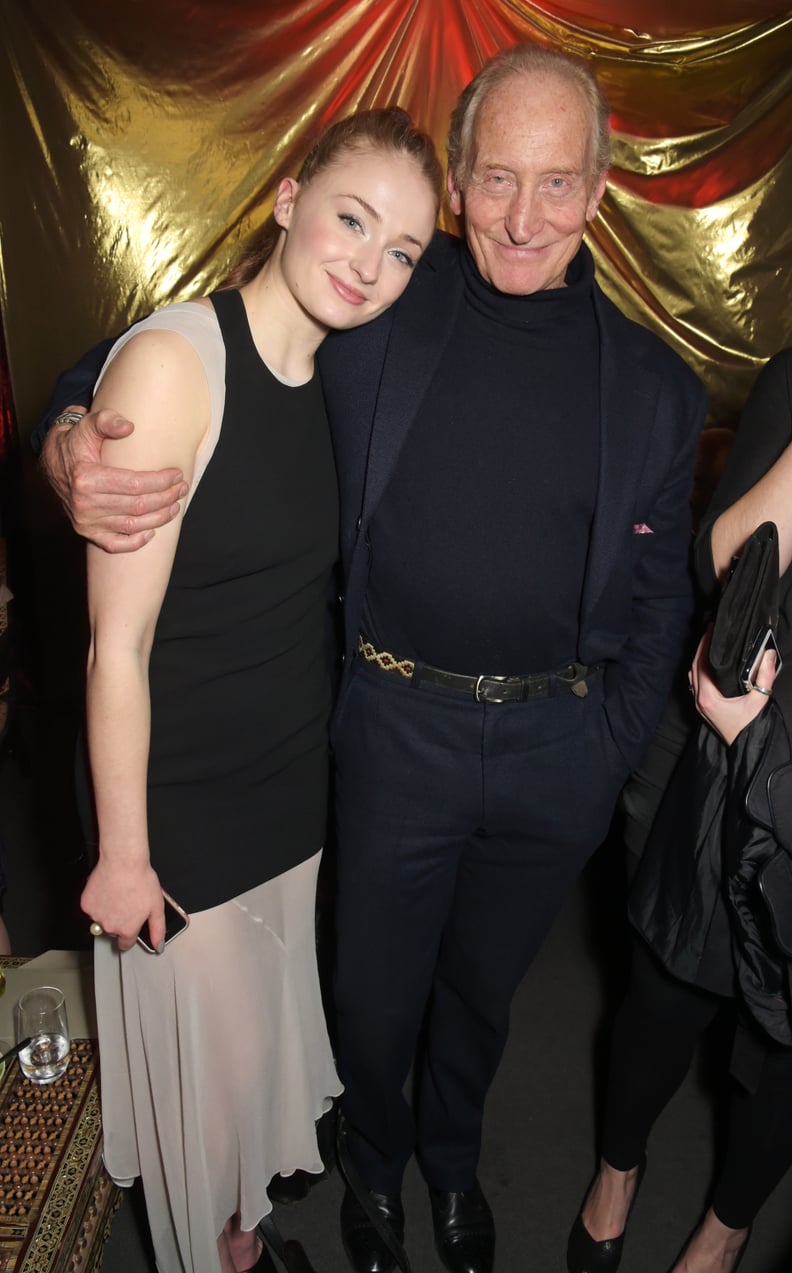 Sophie Turner and Charles Dance
