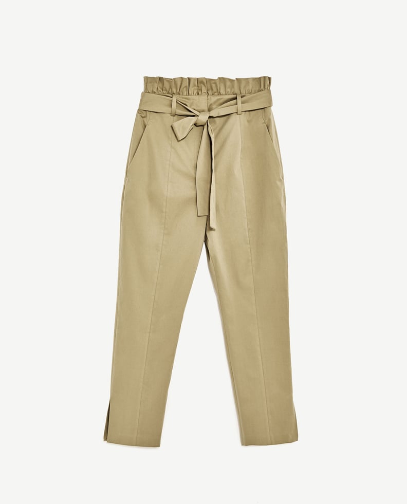Trousers With Frilled Waistband