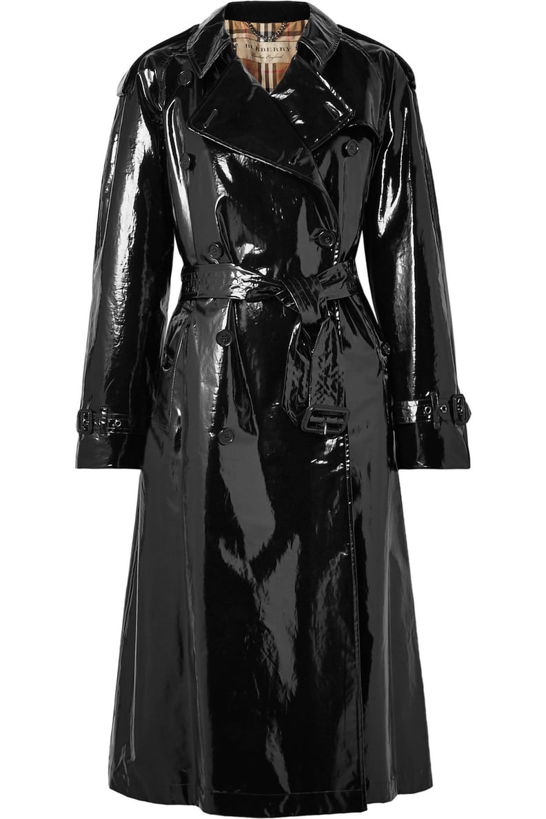 Demi Lovato's Black Trench Coat | POPSUGAR Fashion