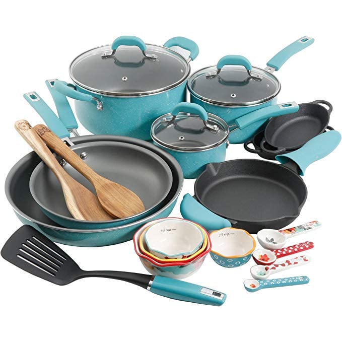 The Pioneer Woman Vintage Speckle Cookware Combo Set