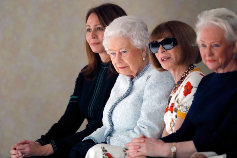 Queen Elizabeth II at Fashion Week