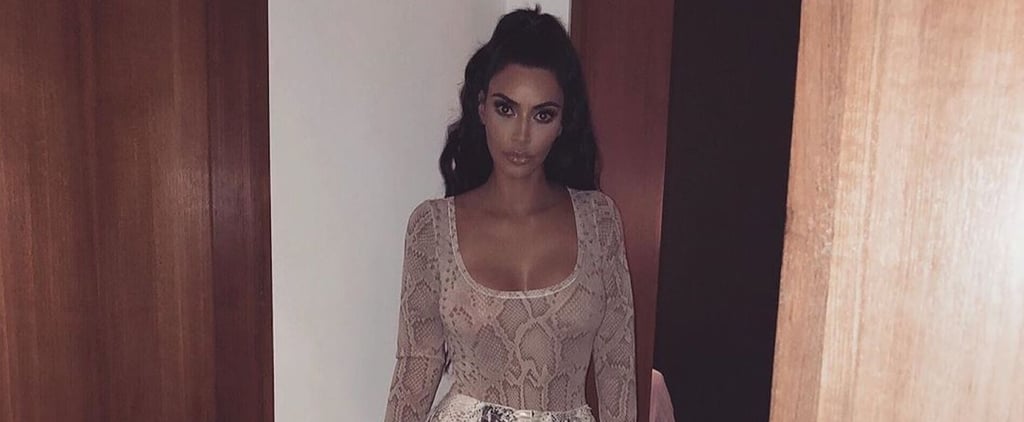 Kim Kardashian's Animal-Print Outfit on Instagram