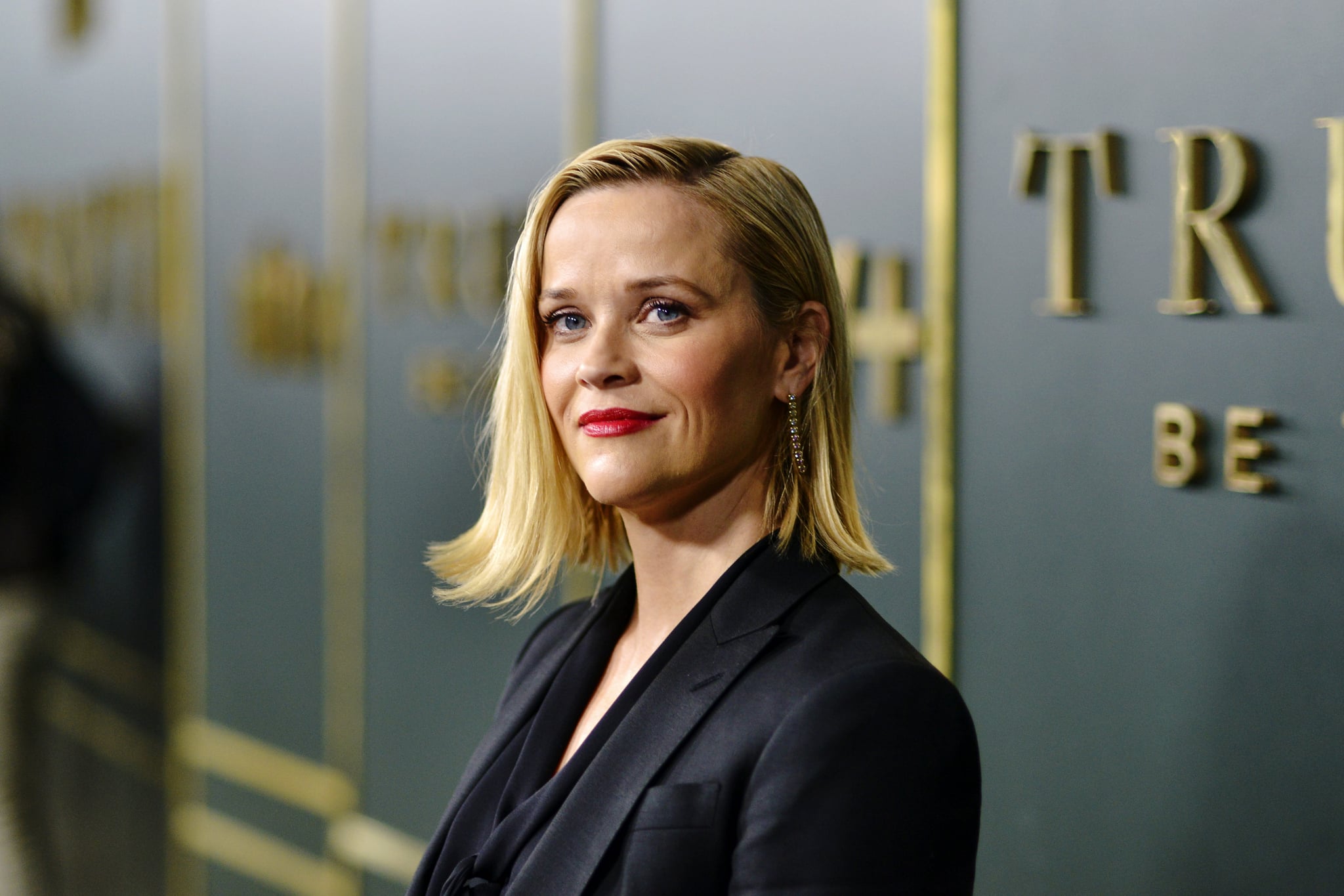 BEVERLY HILLS, CALIFORNIA - NOVEMBER 11: Executive Producer Reese Witherspoon arrives at the premiere of Apple TV+'s 'Truth Be Told' at AMPAS Samuel Goldwyn Theatre on November 11, 2019 in Beverly Hills, California. (Photo by Jerod Harris/Getty Images)