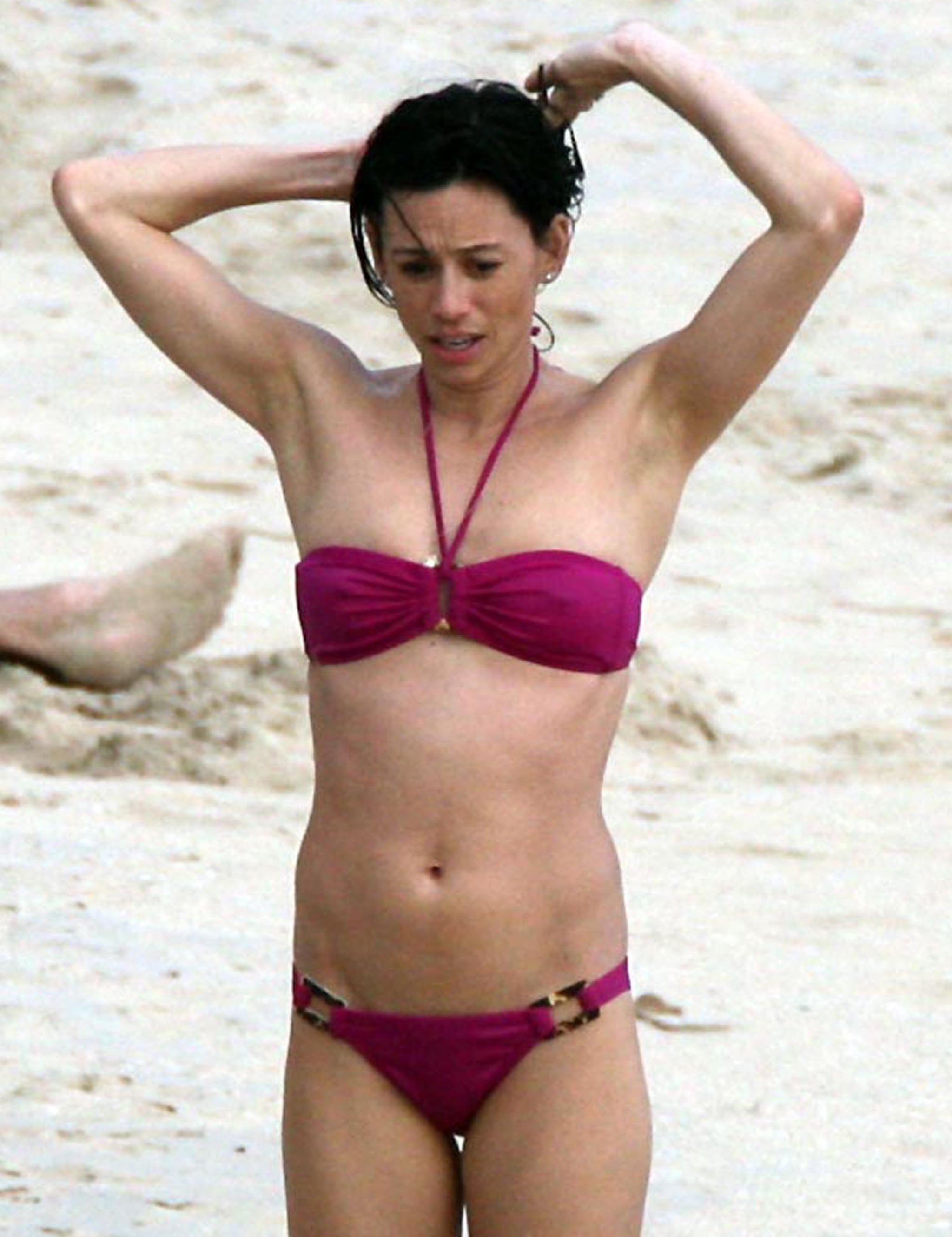 Hot and sexy film producer Satsuki Mitchell in bikini