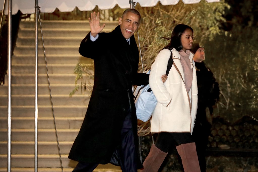 President Obama and his family have officially kicked off their Christmas vacation! The first family was all smiles as they boarded Marine One in Washington, DC, on Friday night for their annual trip to Hawaii. While Michelle casually mingled with Malia, Obama kept his youngest daughter, Sasha, close as they made their way across the South Lawn. The four have certainly had some cute moments over the past few months. Aside from spreading holiday cheer with their star-studded Christmas tree lighting ceremony, they sent everyone into a frenzy when they released their final White House Christmas card. It goes without saying that we are definitely going to miss their sweet family outings when they leave office.