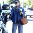 I Could Use Ashley Olsen's Frappuccino, but I Need Her Brown Wicker Bag More Than Coffee