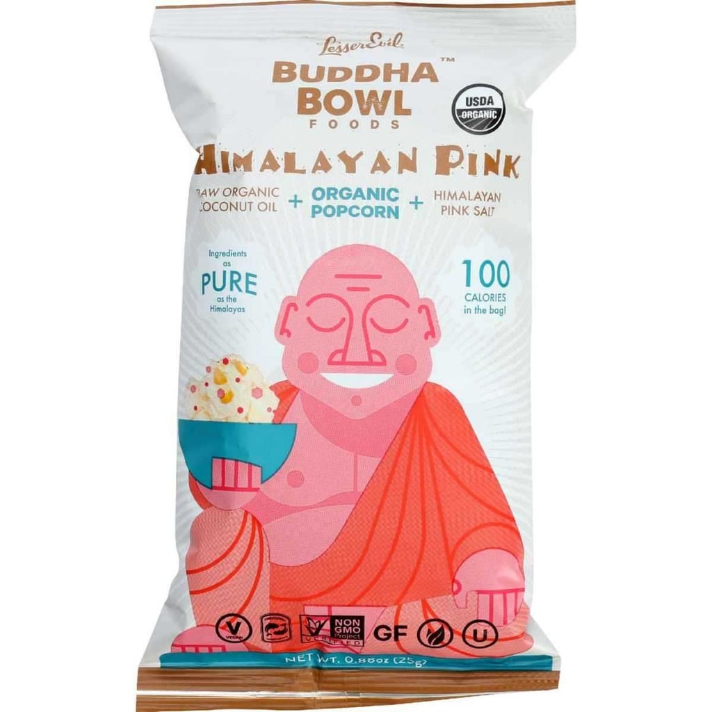 Coconut Oil Popcorn: Lesser Evil Buddha Bowl Foods Himalayan Pink Popcorn
