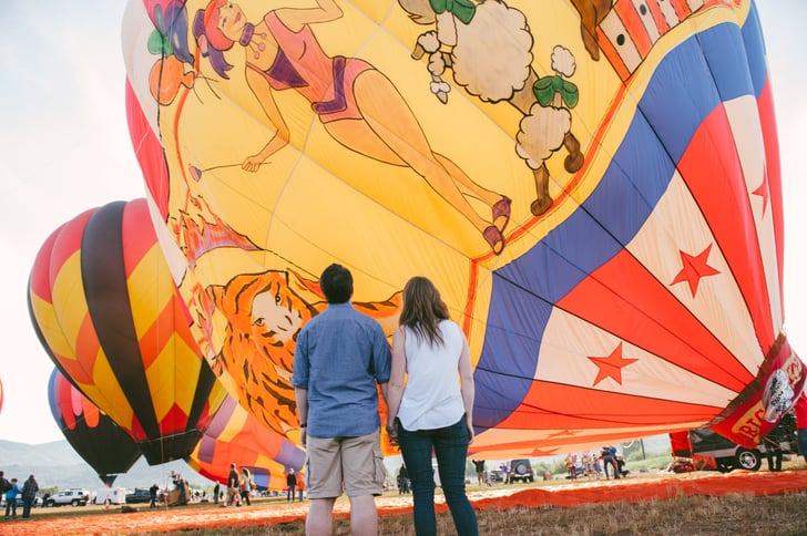 Hot Air Balloon Engagement Pictures Popsugar Love And Sex Photo 39 6164