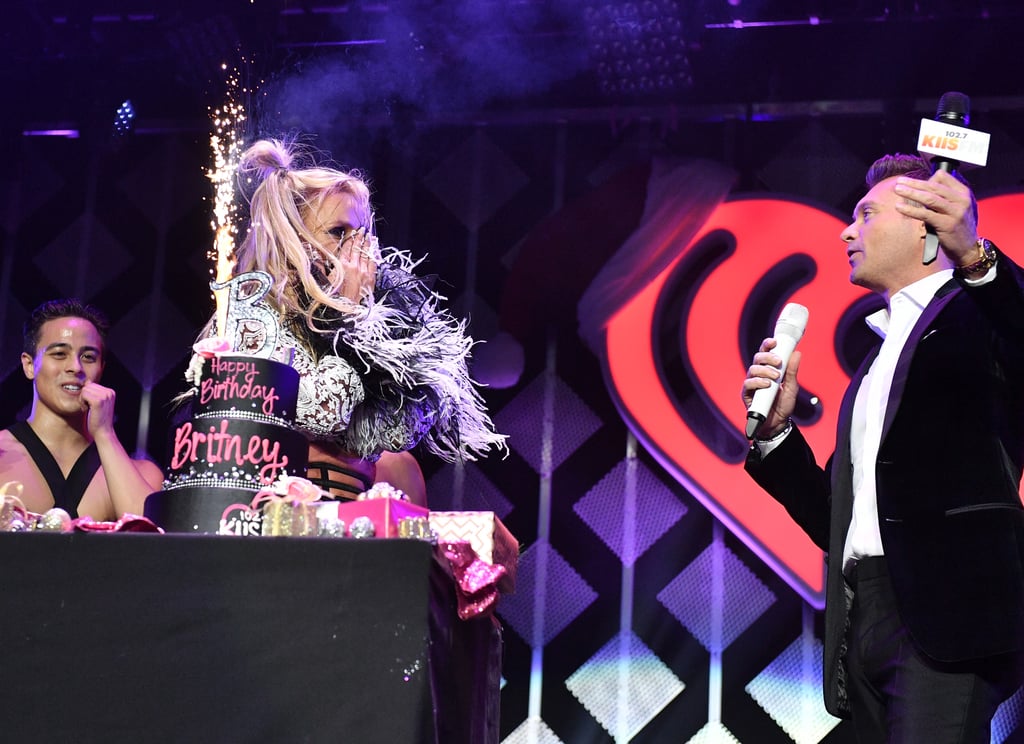 Britney Spears 35th Birthday at Jingle Ball Concert 2016