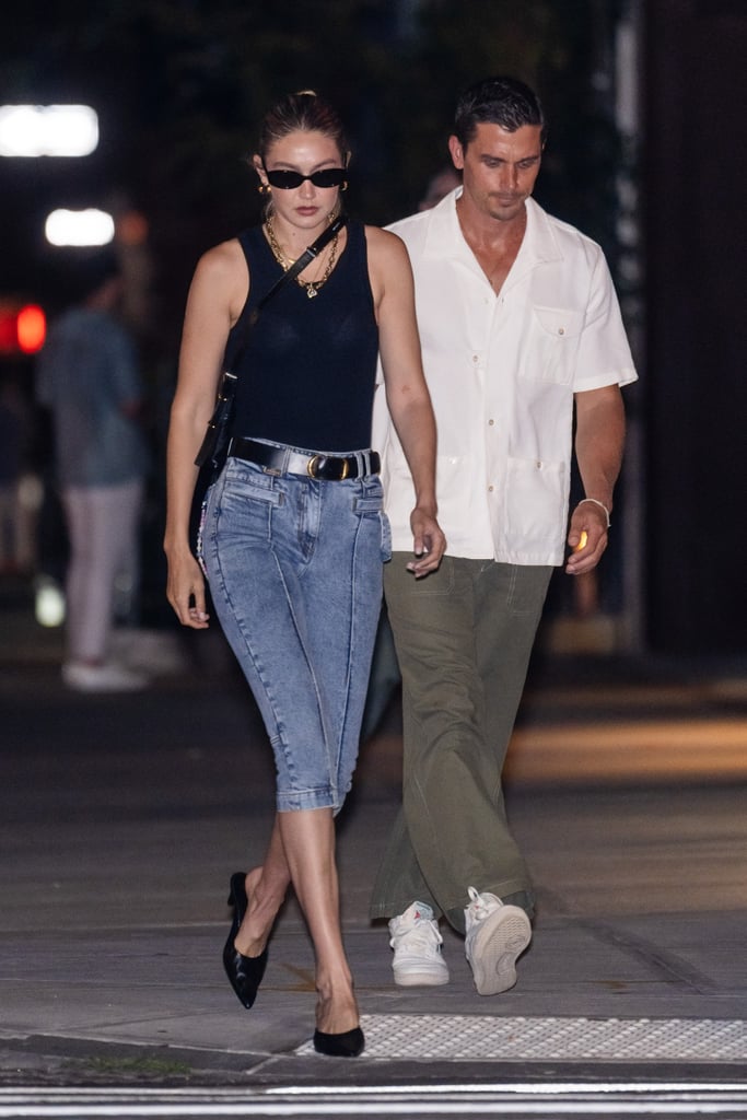 Gigi Hadid Wears Denim Capris in New York City