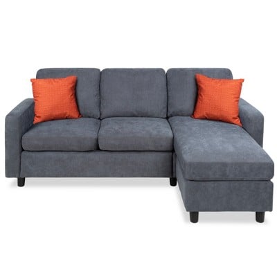 Best Choice Products Linen Sectional Sofa
