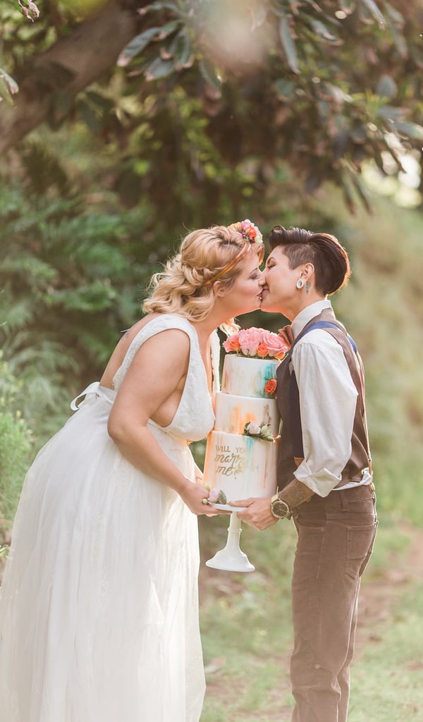 Surprise Proposal in a Styled Wedding Shoot