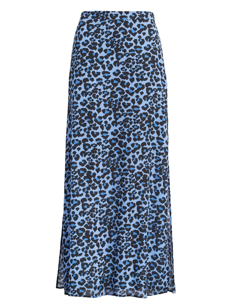 Leopard Maxi Skirt With Side Slits