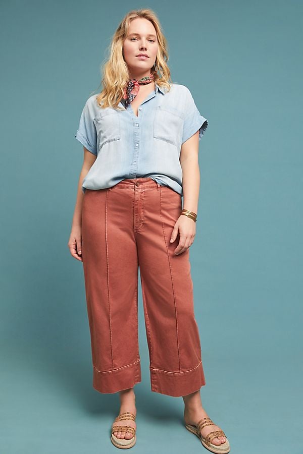 Pintucked Chino Pants