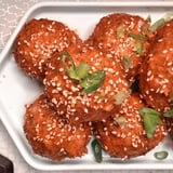 Honey-Sriracha-Glazed Chicken Meatballs Recipe With Photos