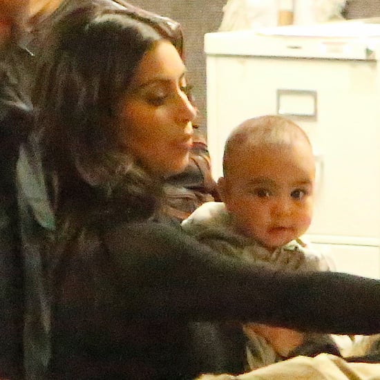 North West and Kim Kardashian at the Airport in LA