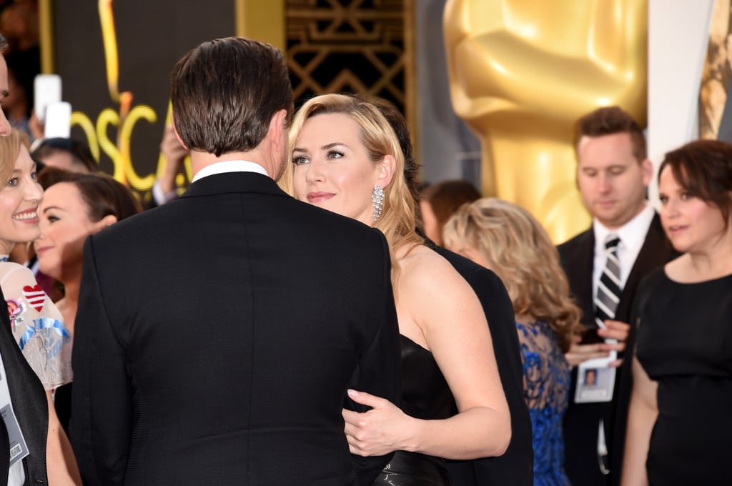 Leonardo DiCaprio and Kate Winslet at the Oscars 2016