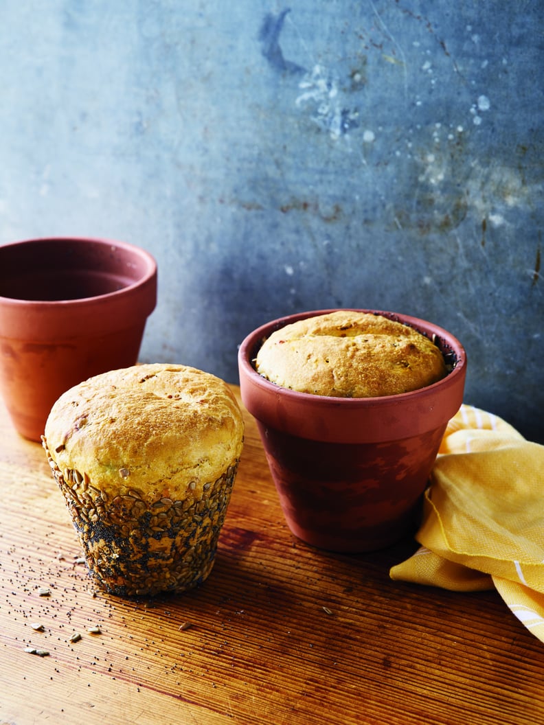 Herb and Veggie Flowerpot Bread