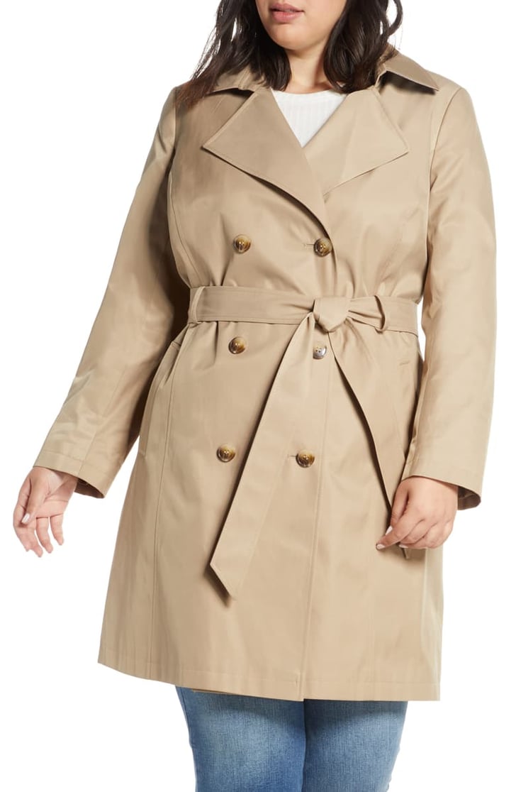 Sam Edelman Double Breasted Trench Coat | Best Plus-Size Clothes For ...