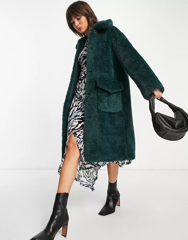 Selena Gomez Green Fur Coat on Only Murders in the Building