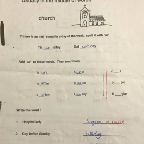 Girl Answers Hospital Lady Questions Surgeon