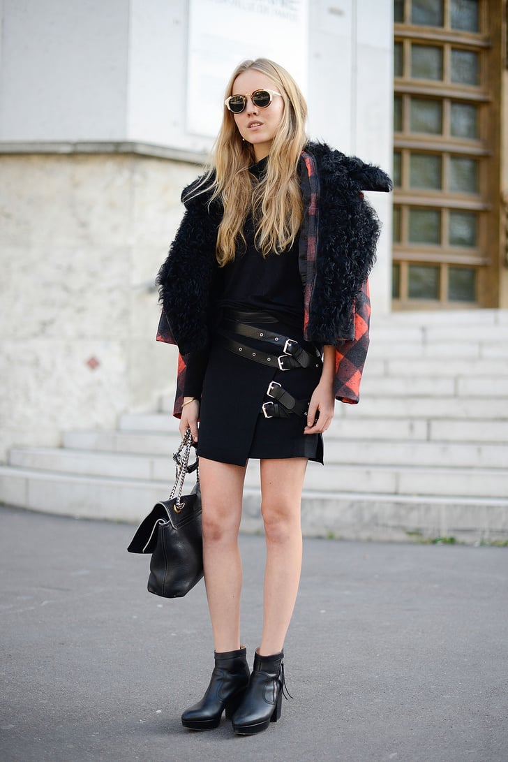 If you have an edgier black dress, channel the new punk '70s trend by ...