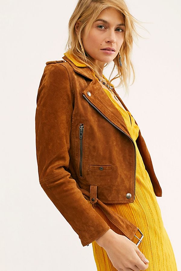 Free People Suede Moto Jacket