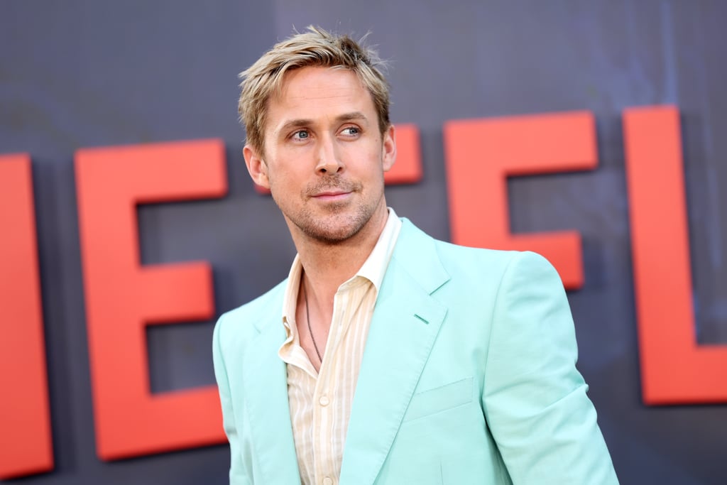 Ryan Gosling Wears Mint Gucci Suit to The Gray Man Premiere