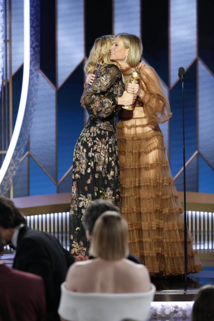 Laura Dern and Gwyneth Paltrow at the 2020 Golden Globes