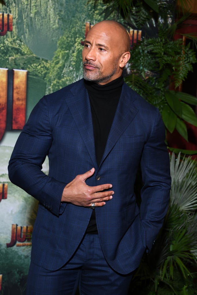 Dwayne Johnson on Jumanji Press Tour Pictures 2017 | POPSUGAR Celebrity Photo 9