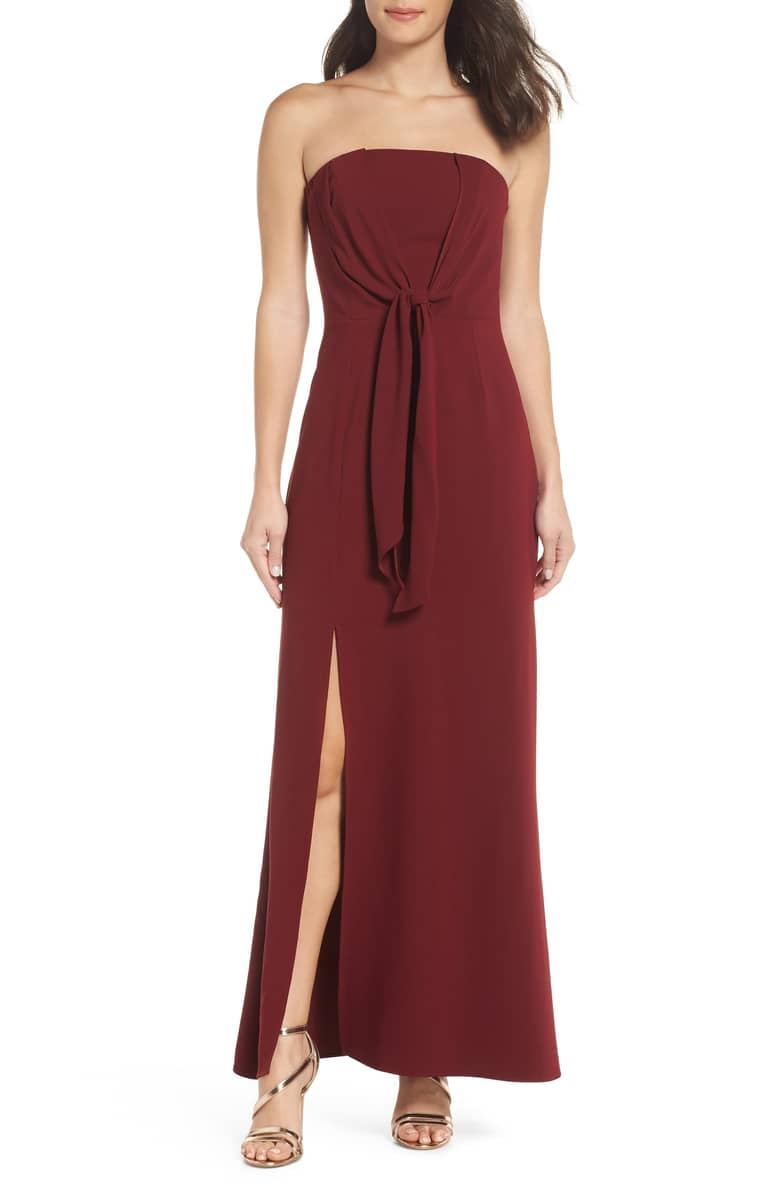 Harlyn Strapless Knot Gown