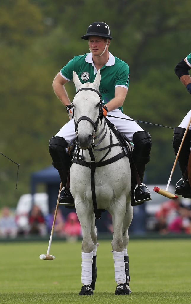 Prince Harry Plays Polo After Meeting Princess Charlotte