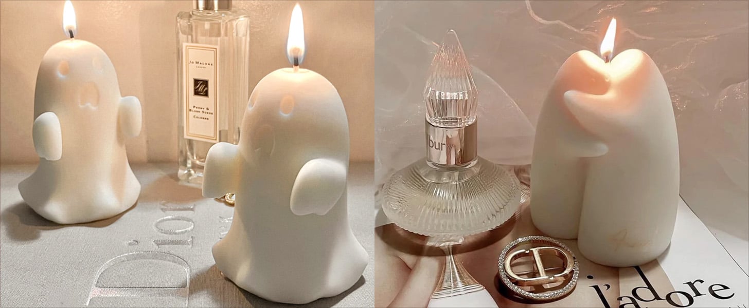 Shop These Adorable Mini Ghost Candles For Halloween