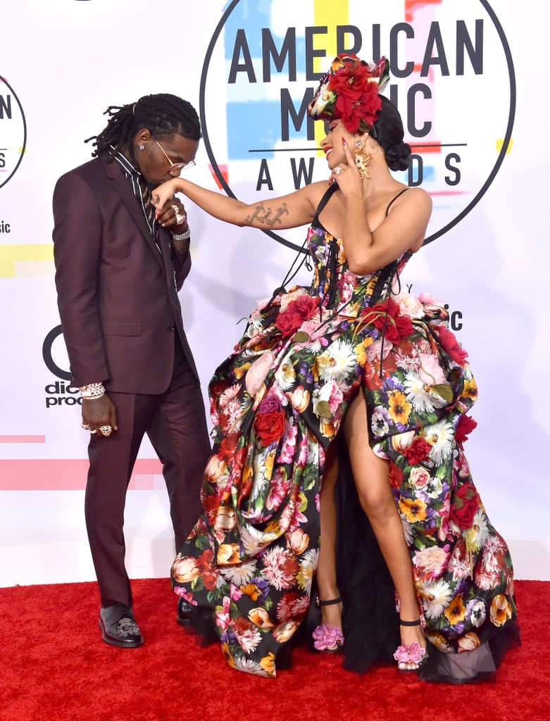 Offset and Cardi B at the American Music Awards in 2018