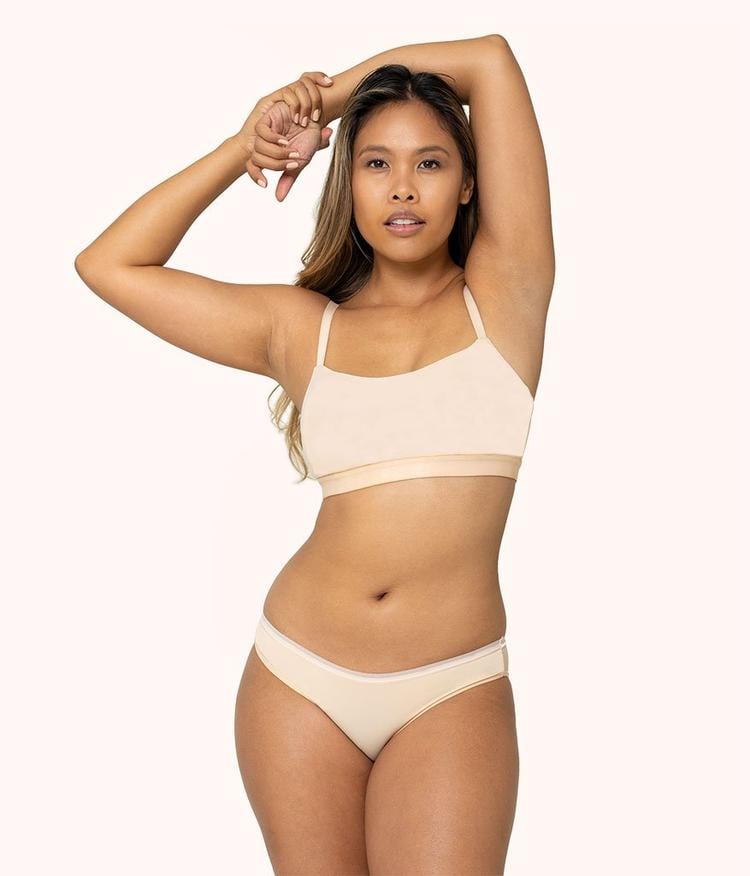 Lively Eco Straight Up Bralette in Toasted Almond