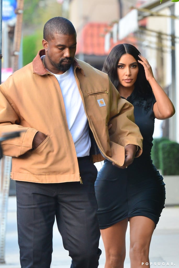 Kim Kardashian and Kanye West Out in Santa Monica May 2019