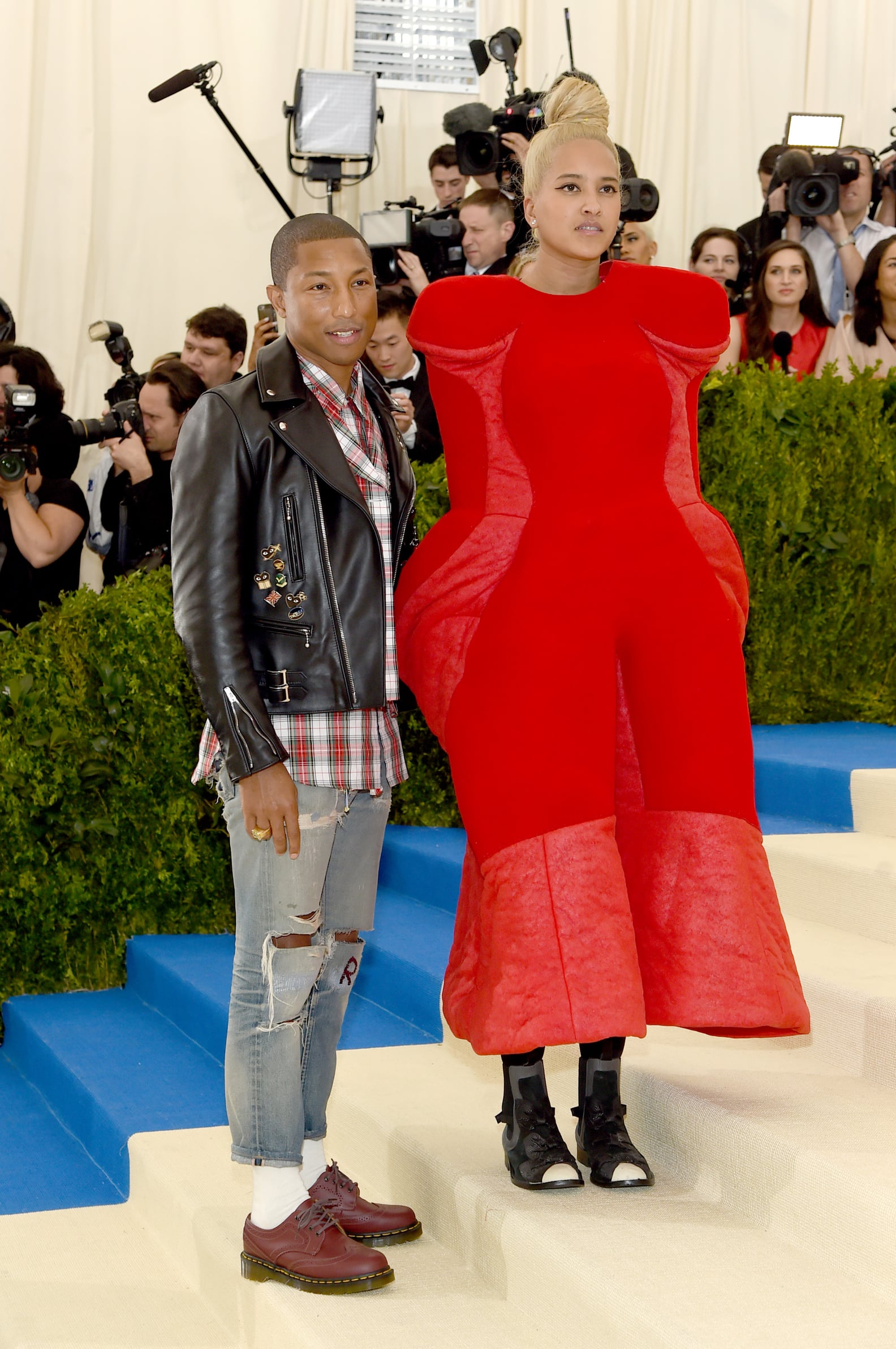 Pharrell Williams and Wife at the Met Gala 2017 | POPSUGAR Fashion