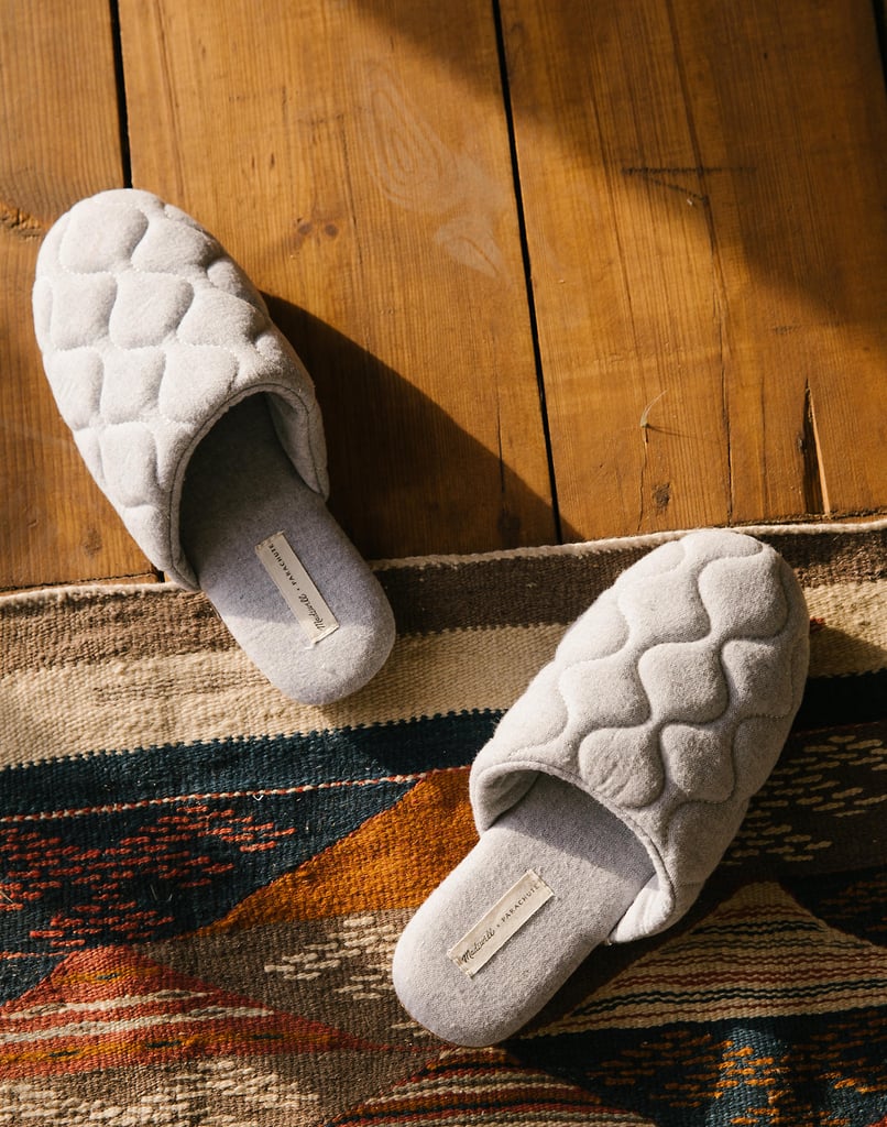 Madewell x Parachute Chambray Quilted Slippers