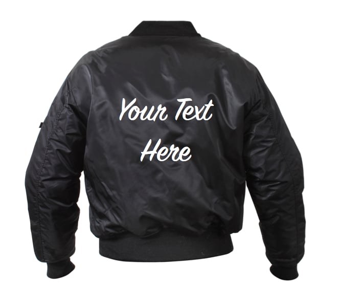 For a Customized Bomber Jacket